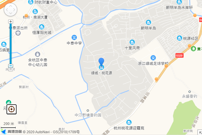 小区地理位置示意图