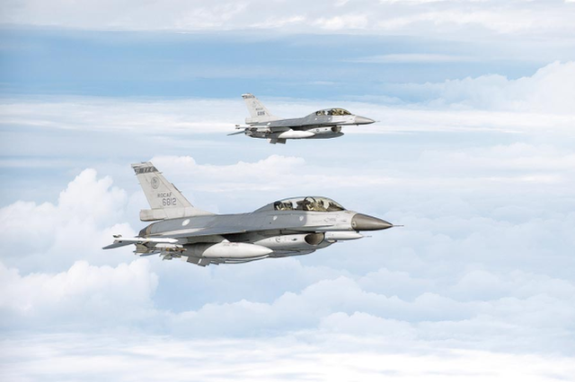 资料图:台军F-16战机