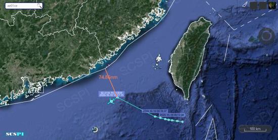 资料图: “南海战略态势感知计划”发布的美侦察机飞行路线