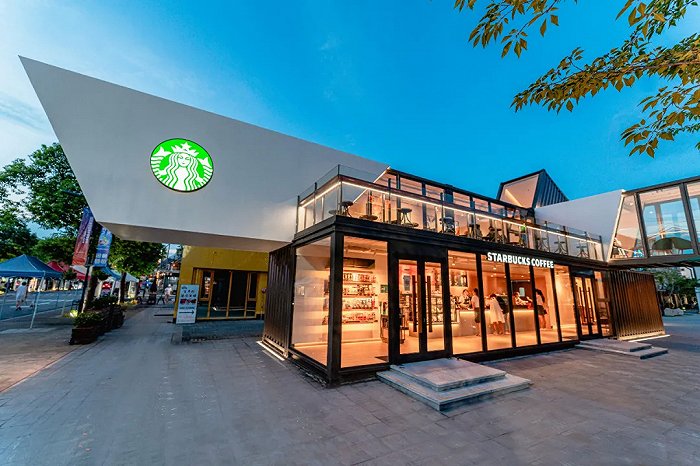 星巴克中国大陆首家集装箱店(上海)
