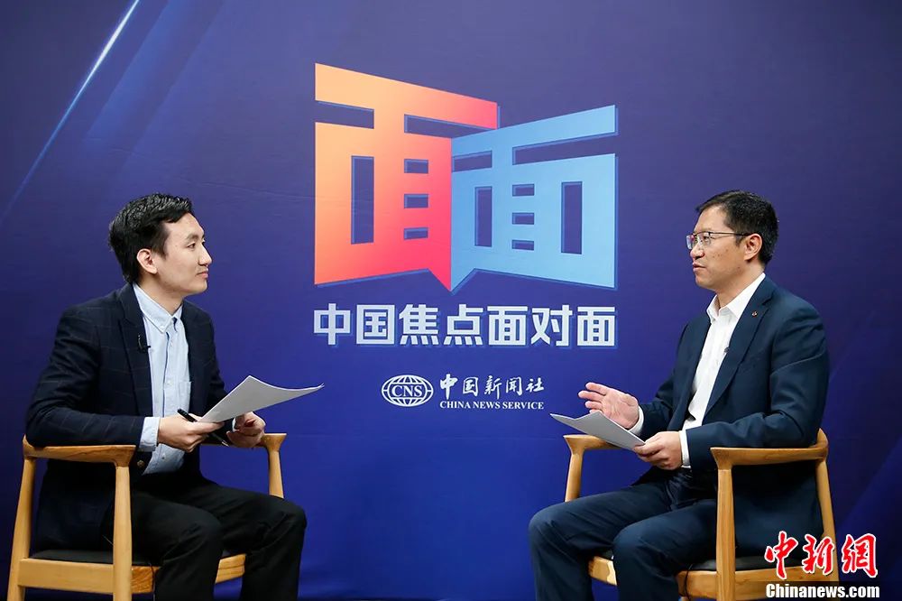 中国国家航天局探月与航天工程中心副主任、中国首次火星探测任务新闻发言人刘彤杰接受中新社“中国焦点面对面”专访。 中新社记者 蒋启明 摄